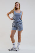 Sunset Sweat Shorts - Blue
