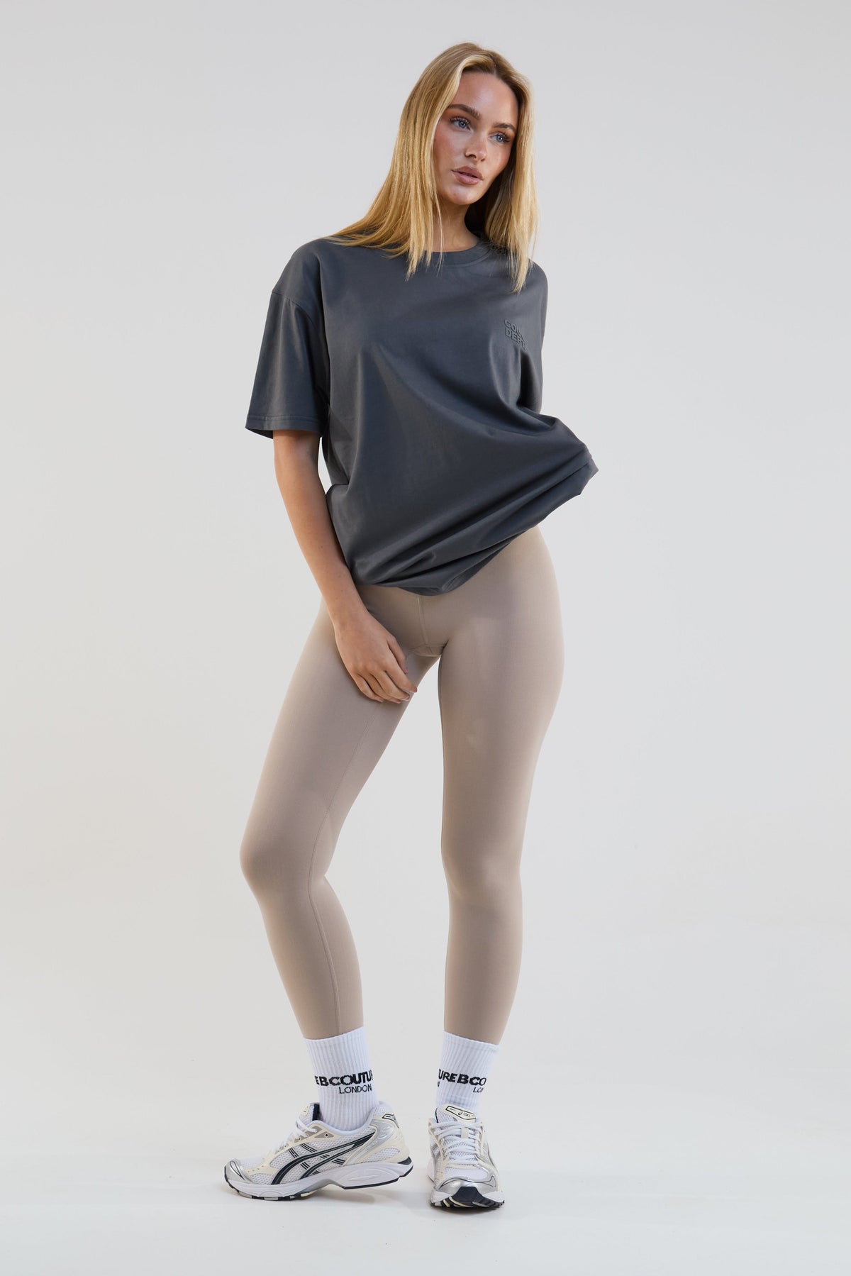 Echo High-Waisted Leggings - Stone