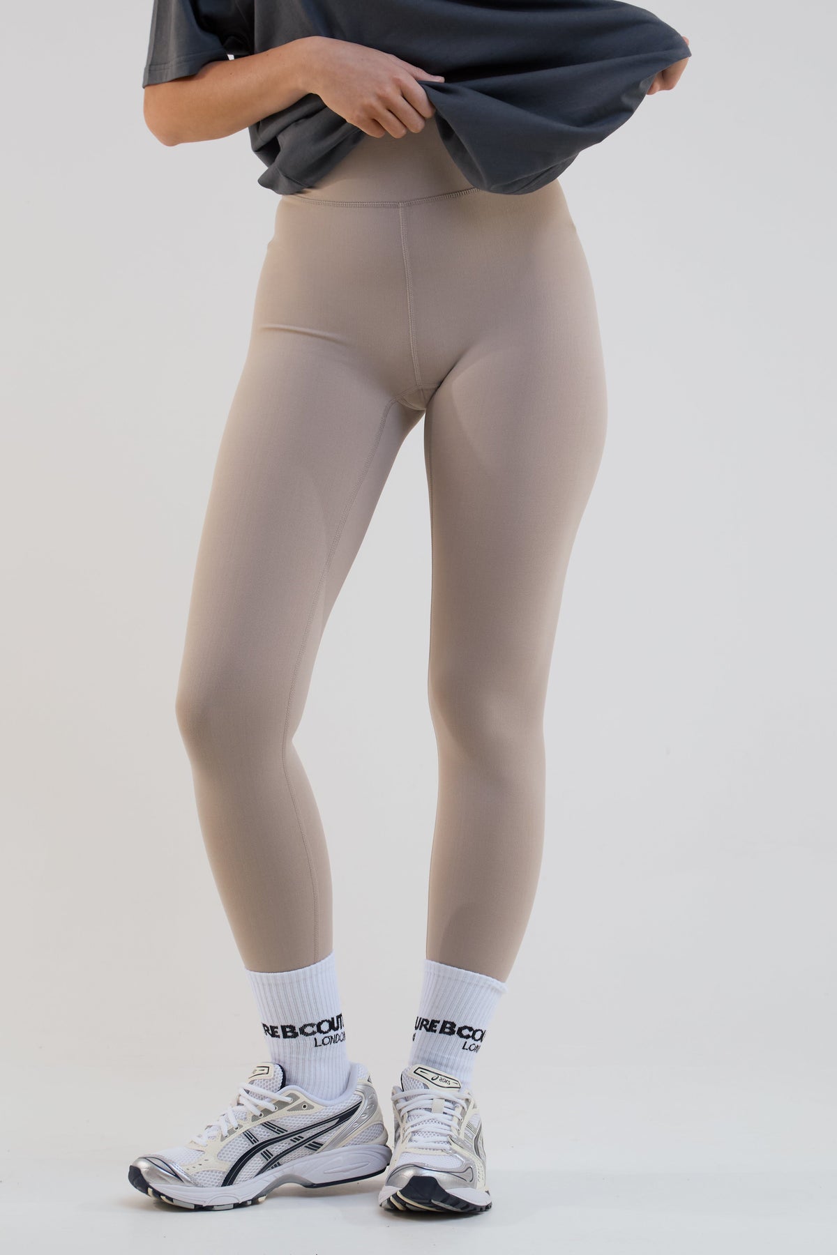 Echo High-Waisted Leggings - Stone
