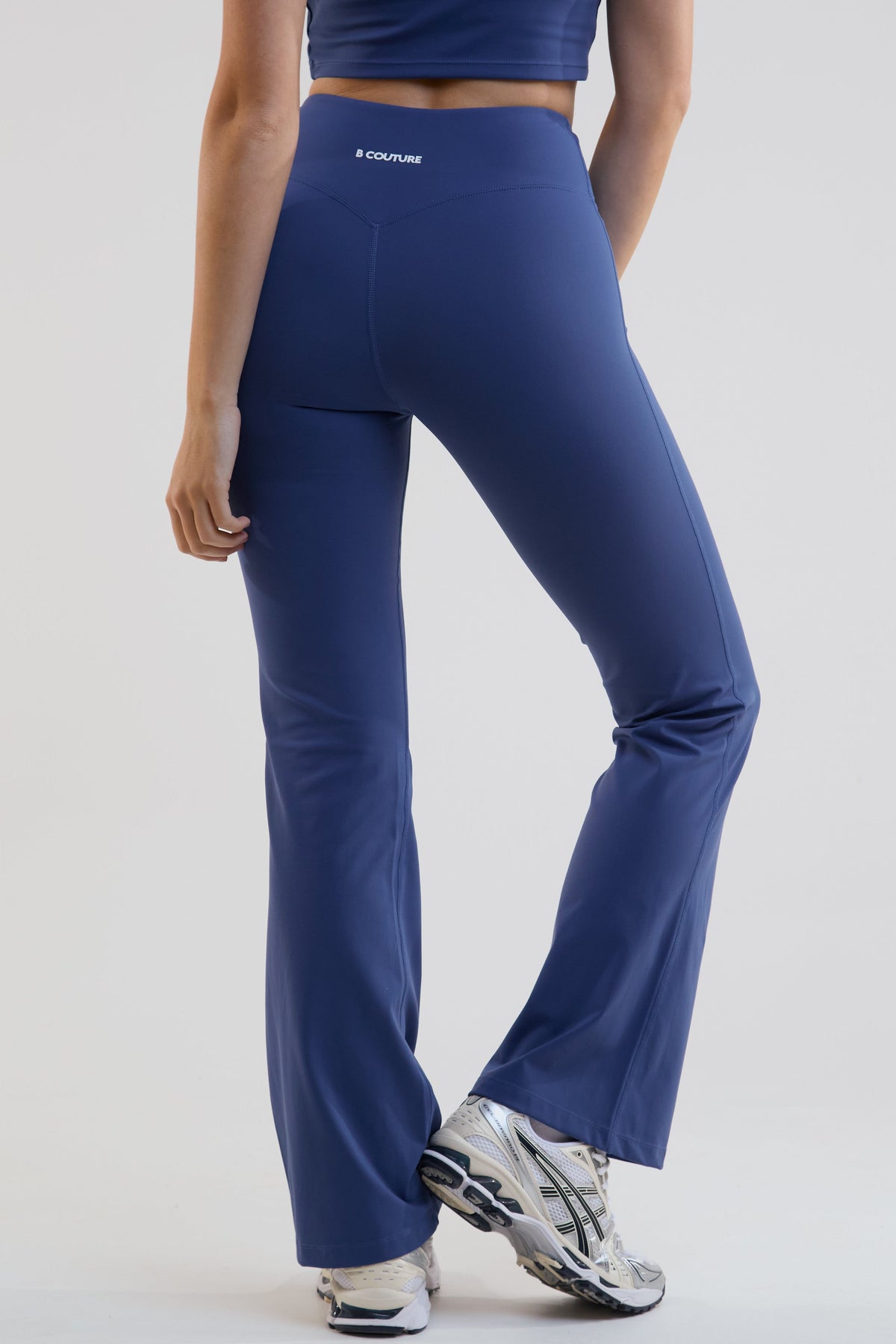 Kairo 3-Pack High-Waisted Flared Leggings - Black/Grey/Navy