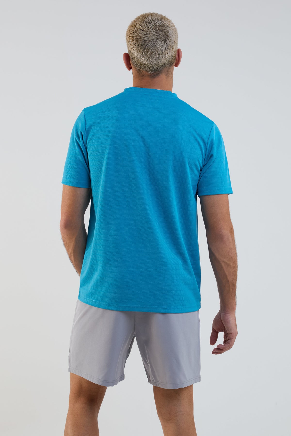 Velocity Gym Shorts & T-Shirt Set - Blue/Grey