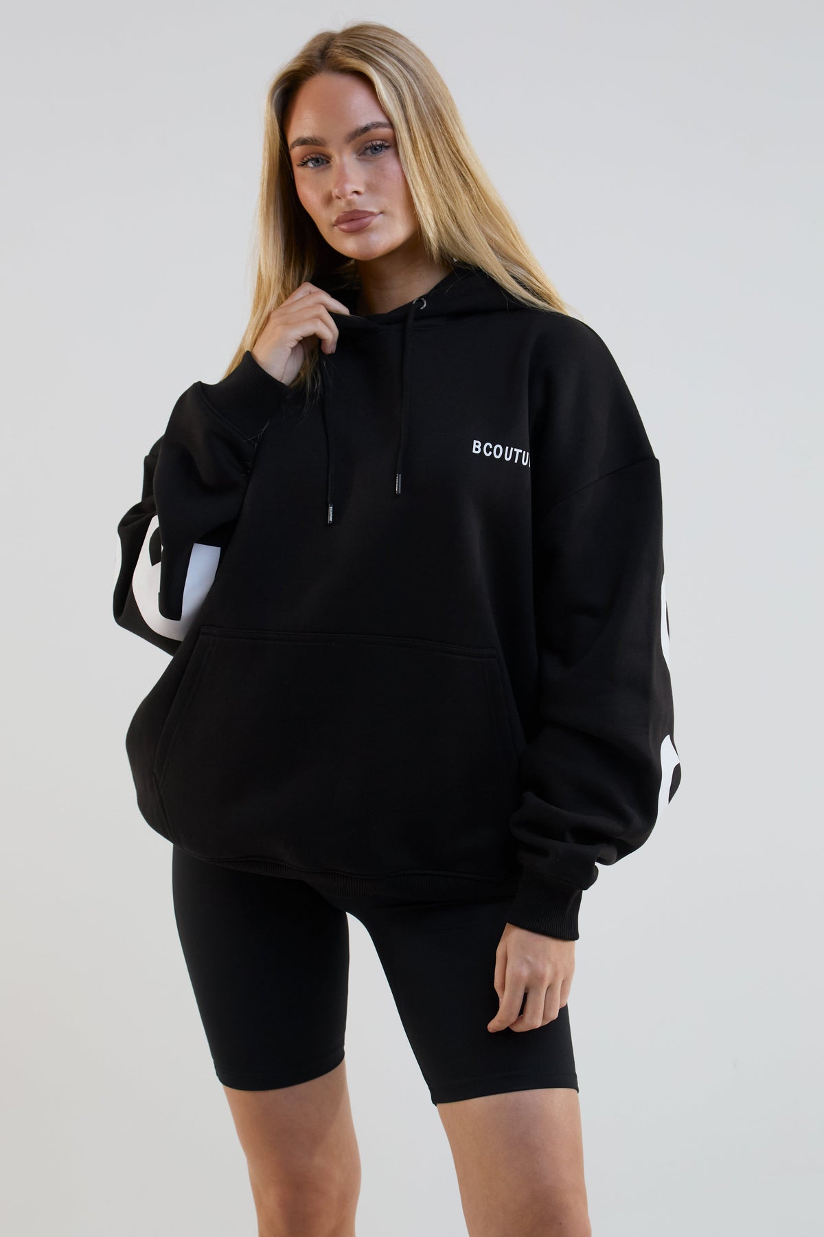 VXN Cycling Shorts, Hoodie & T-Shirt Set - Black