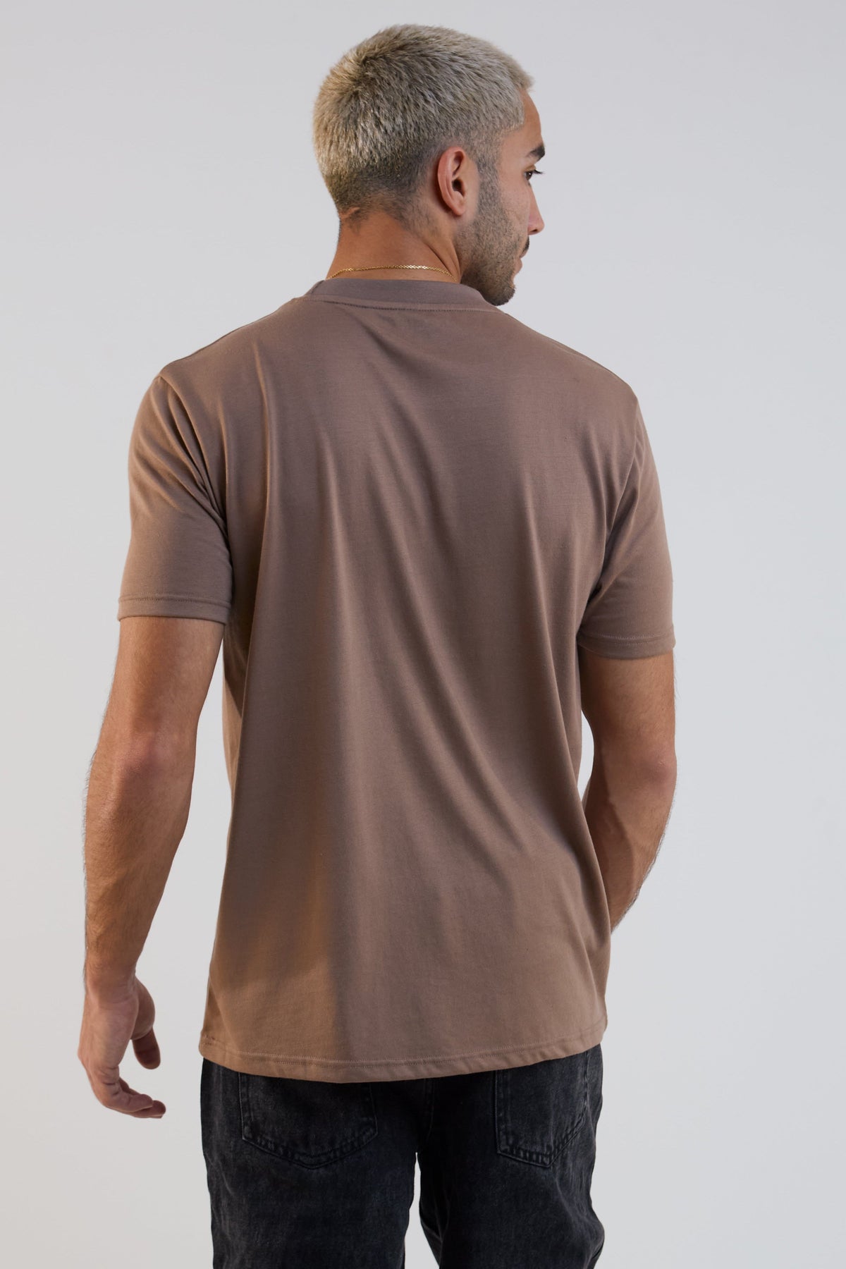 Redbridge Regular Fit Cotton T-Shirt - Brown