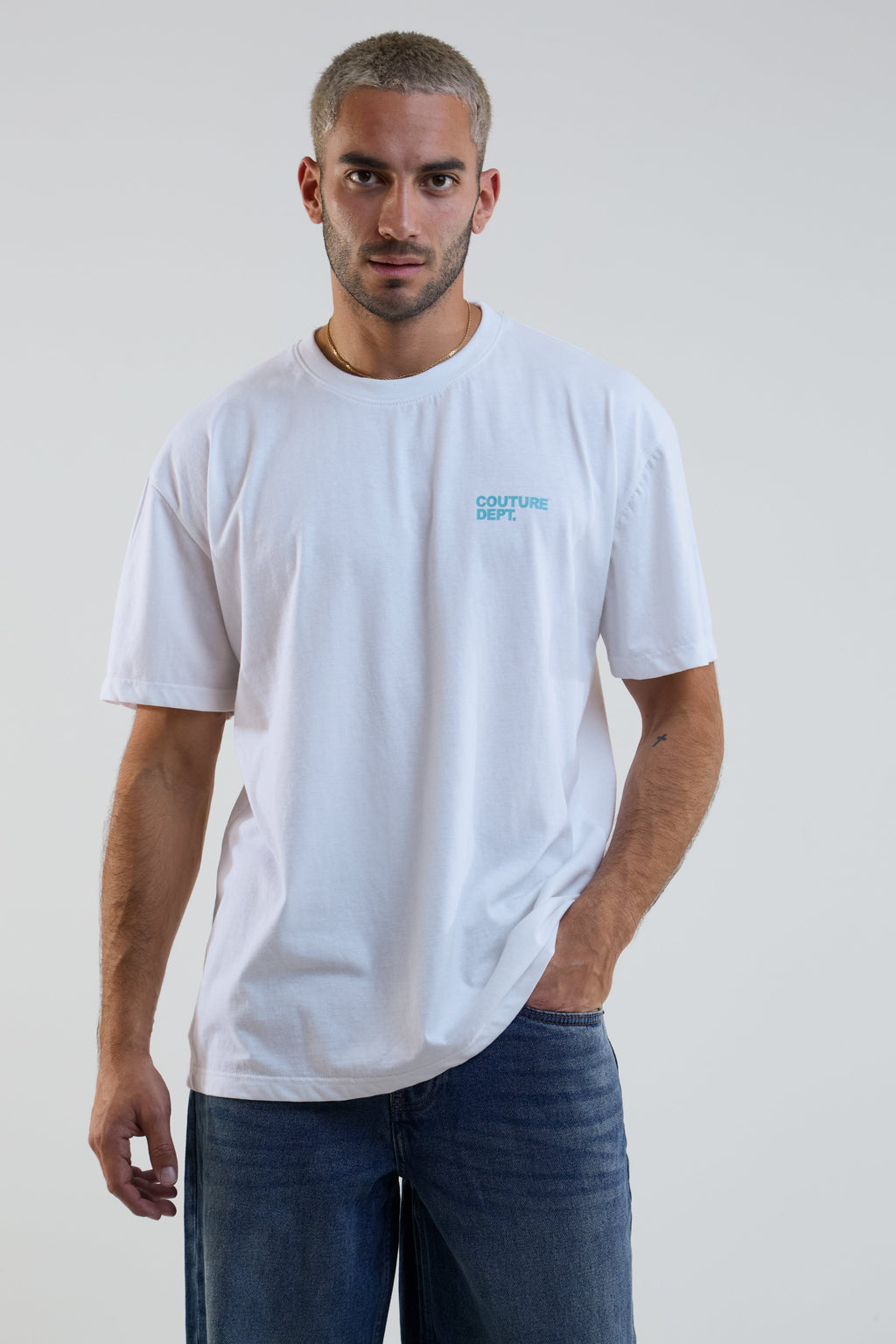 Refine Oversized Cotton T-Shirt - White