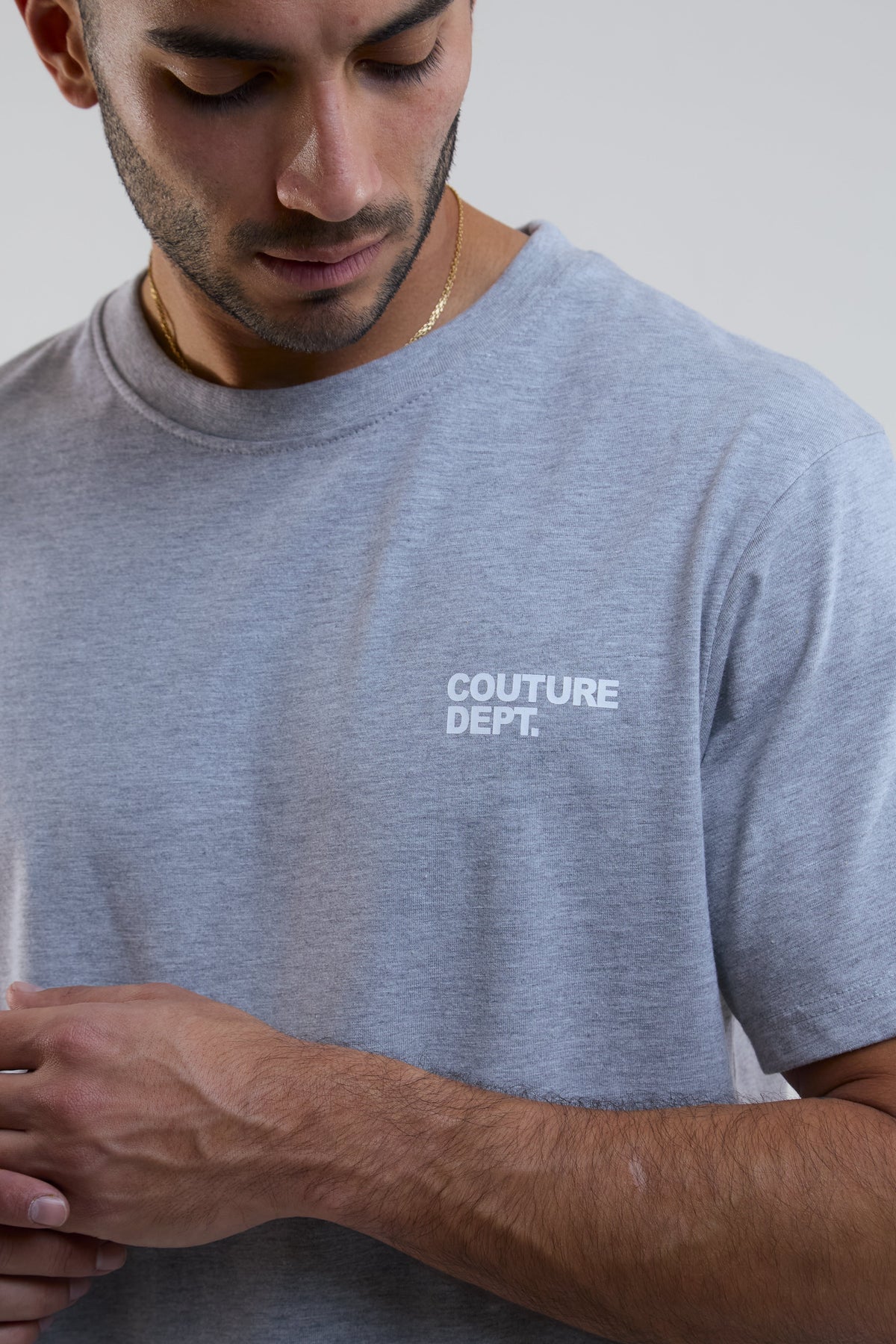 Newton Court Shorts & T-Shirt Set - Grey Marl