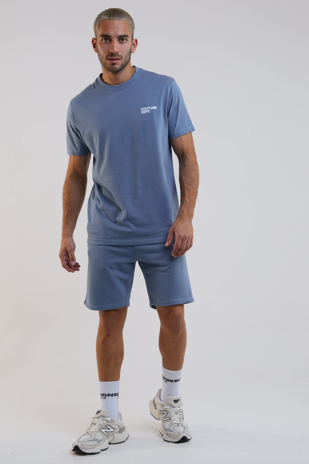 Newton Court Shorts & T-Shirt Set - Blue