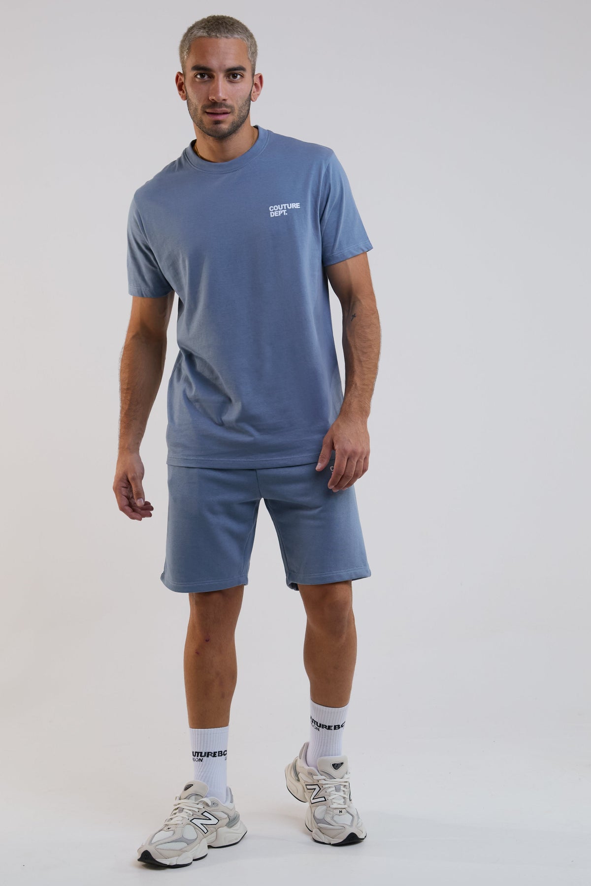 Newton Court Shorts & T-Shirt Set - Blue