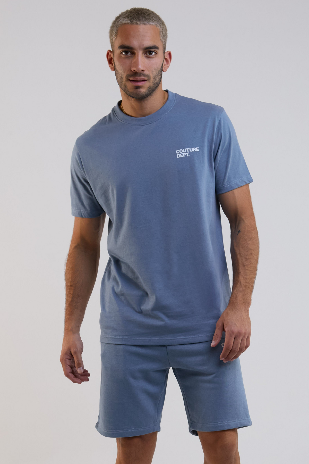 Newton Court Shorts & T-Shirt Set - Blue