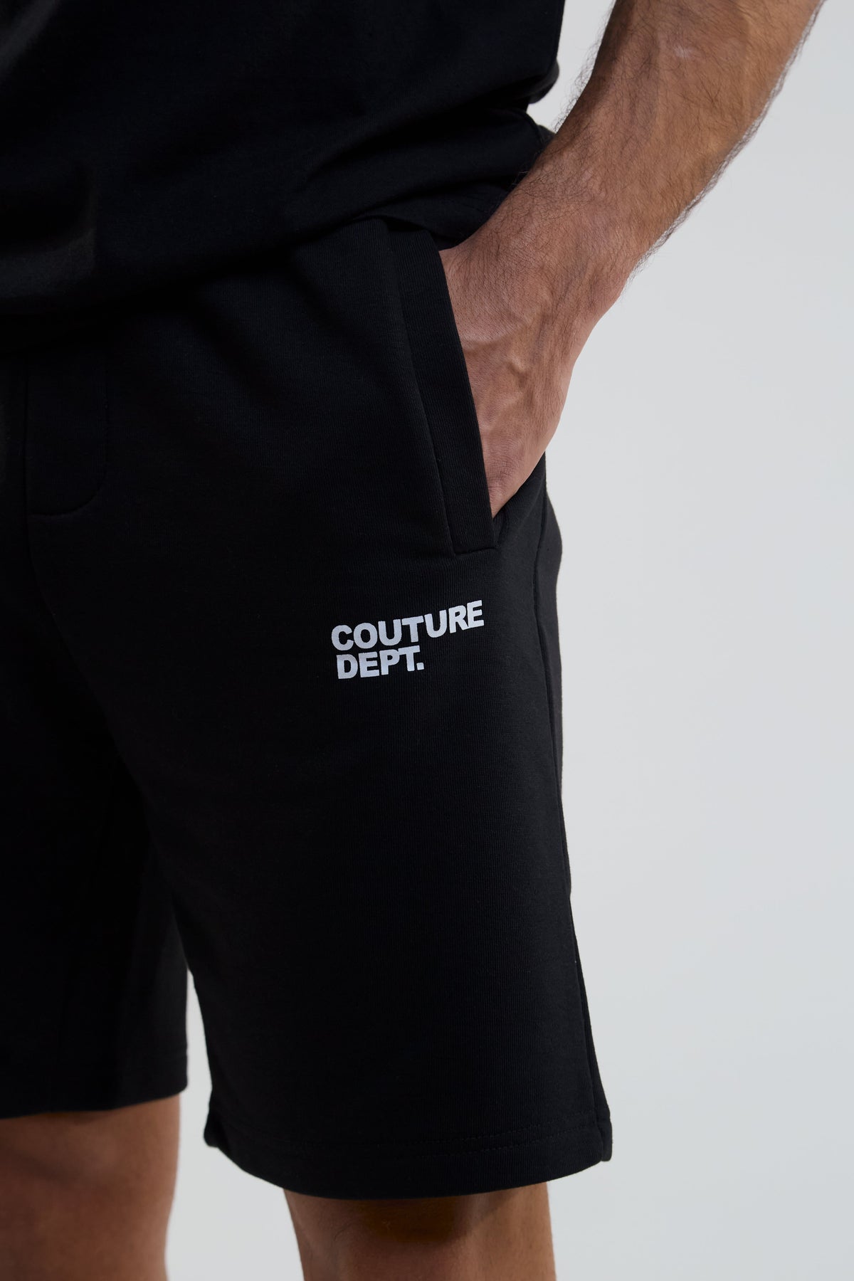Newton Court Shorts & T-Shirt Set - Black