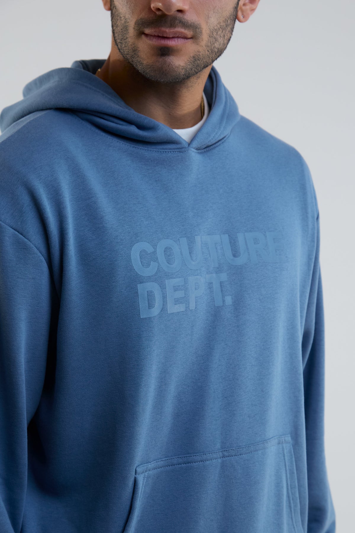Horizon Shorts, Hoodie & T-Shirt Set - Blue/Grey