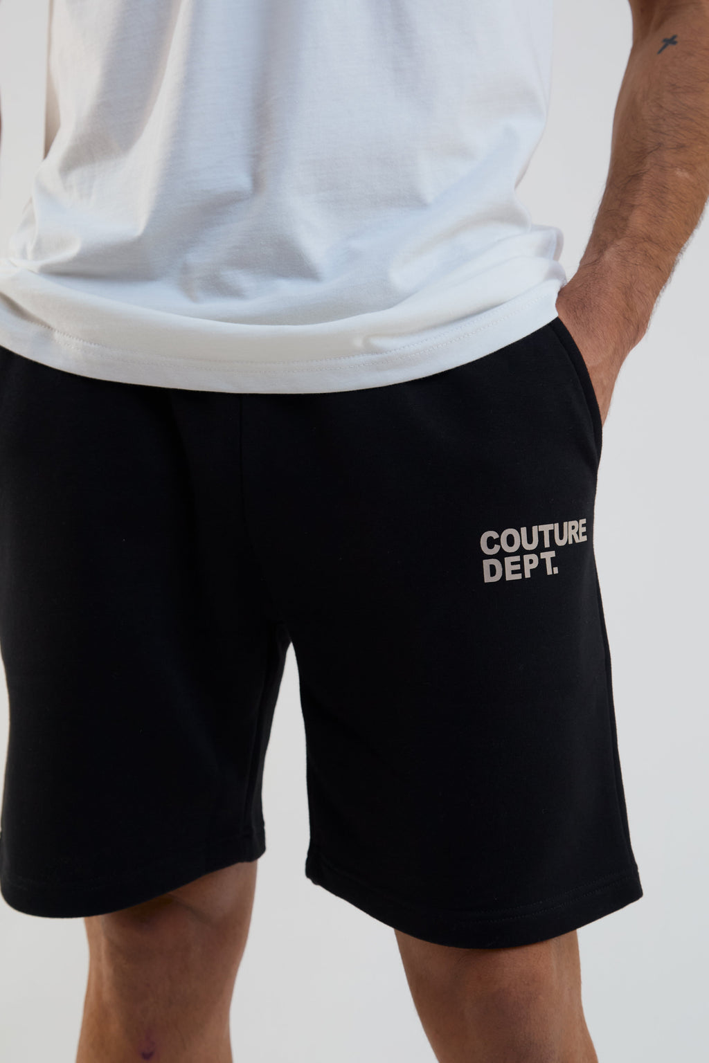 Horizon Shorts, Hoodie & T-Shirt Set - Stone/Black