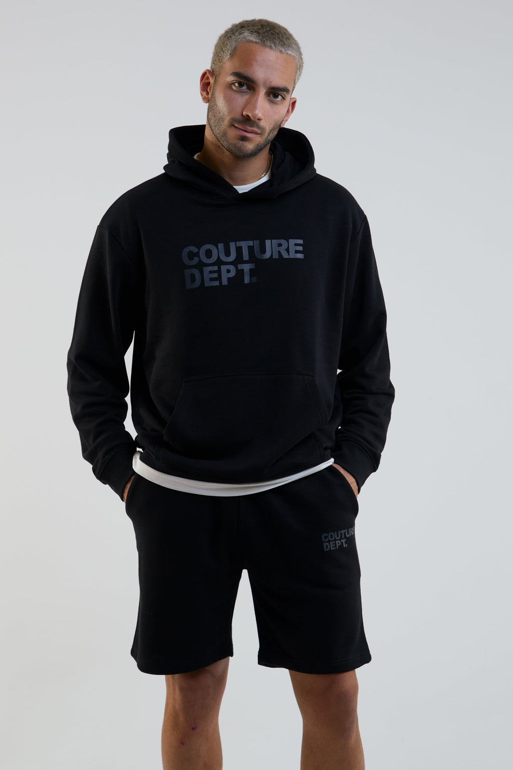 Horizon Shorts, Hoodie & T-Shirt Set - Black