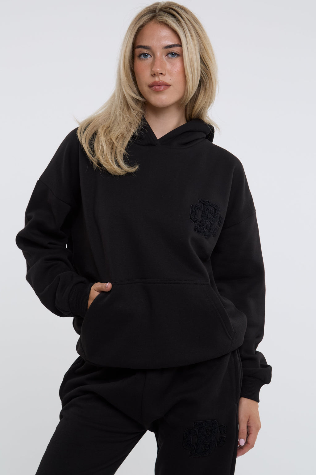 Serenity Fleece Tracksuit - Black