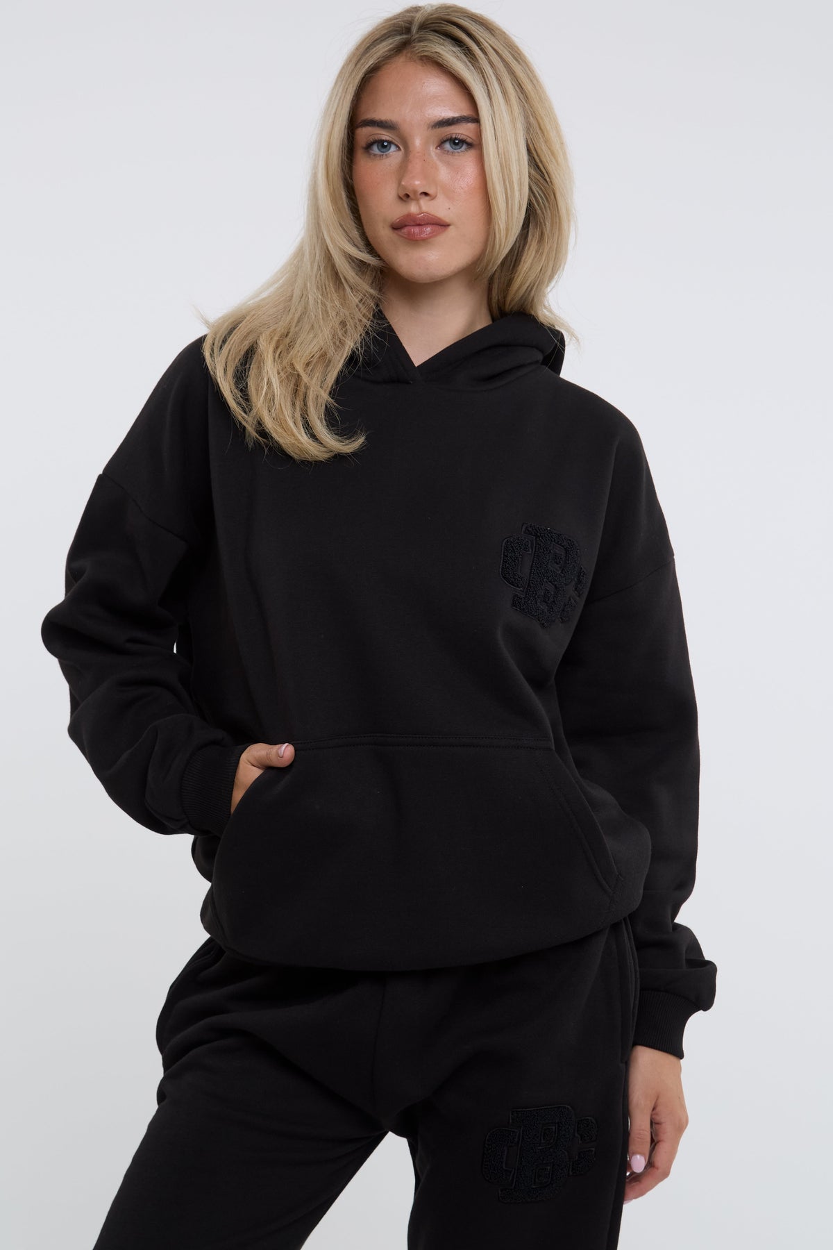 Serenity Fleece Tracksuit - Black