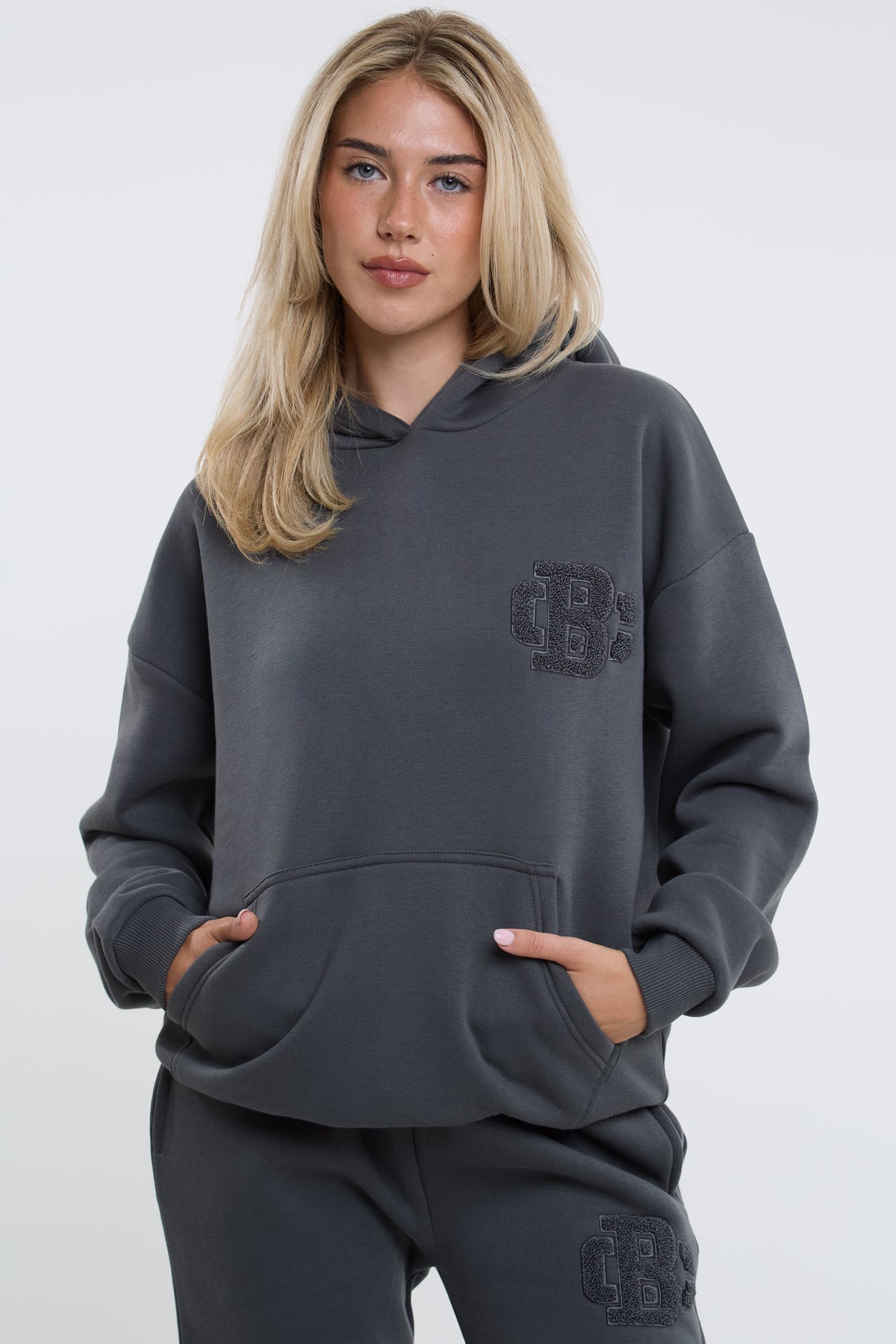 Serenity Fleece Tracksuit - Dark Grey