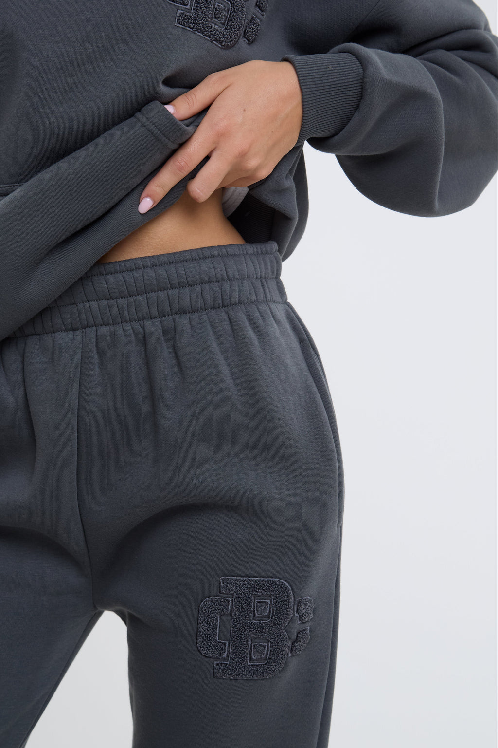 Serenity Fleece Tracksuit - Dark Grey