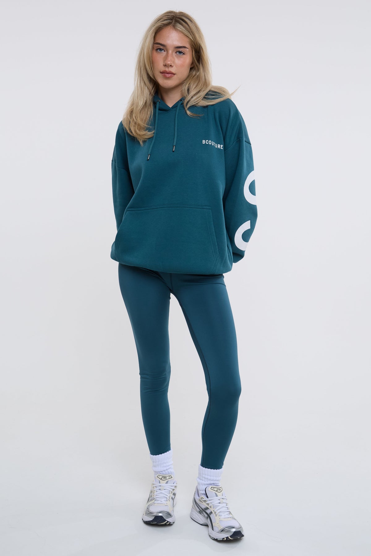 VXN Leggings & Hoodie Set - Deep Teal