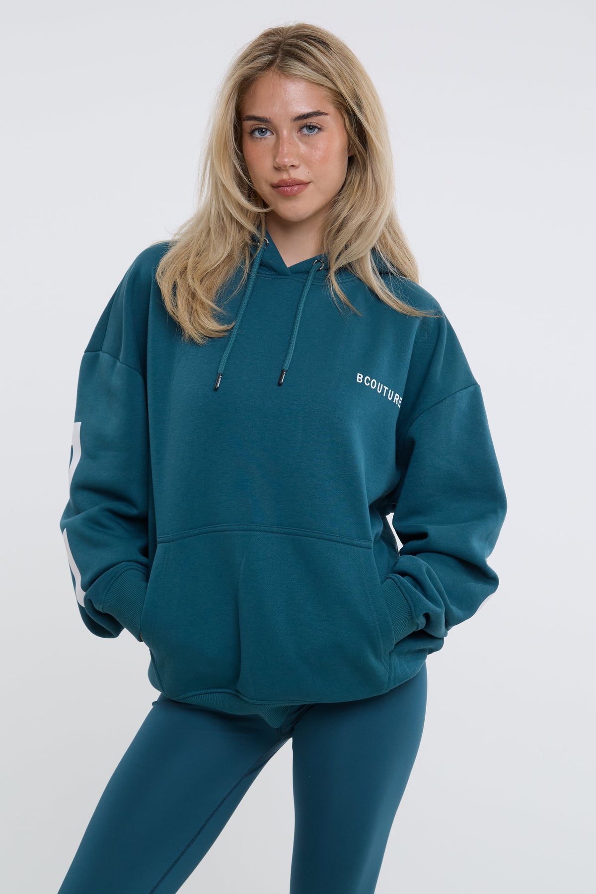 VXN Leggings & Hoodie Set - Deep Teal