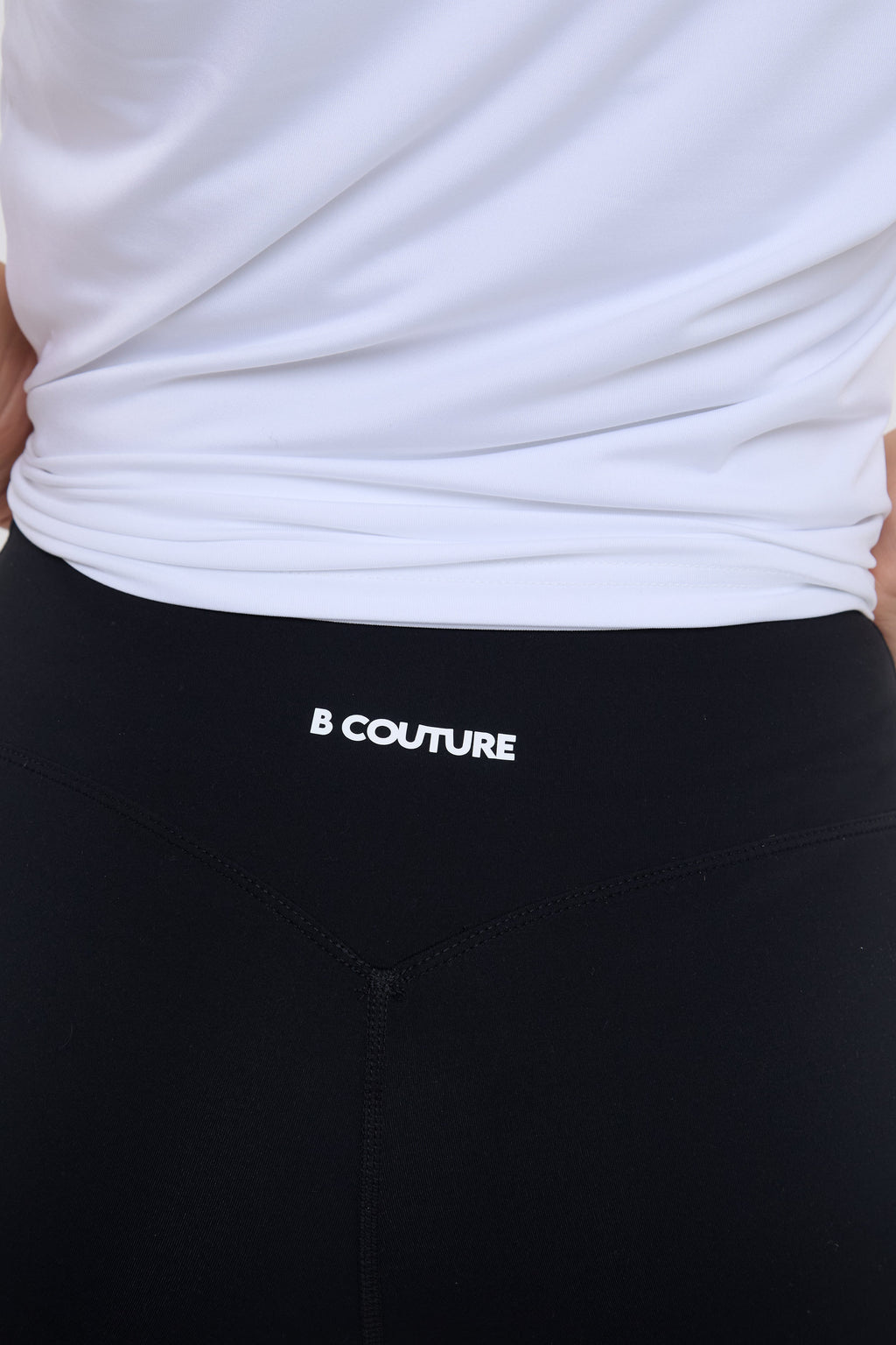 Active Studio Flared Leggings & T-Shirt Set - White/Black