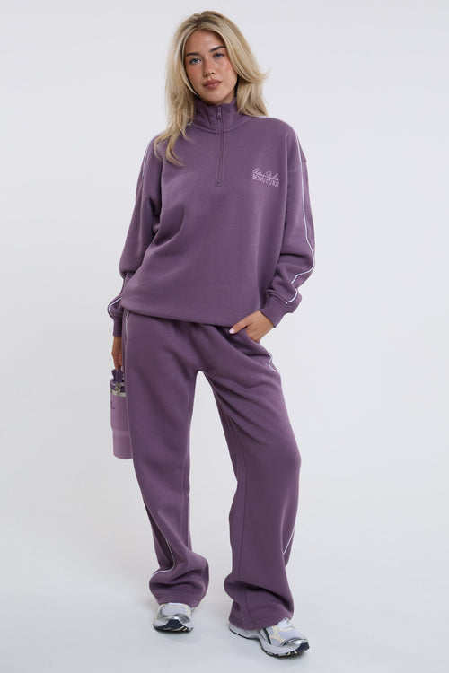 Active Studio Fleece Tracksuit - Grape