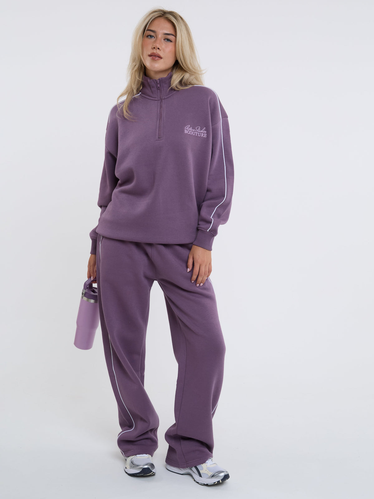 Active Studio Fleece Tracksuit - Grape