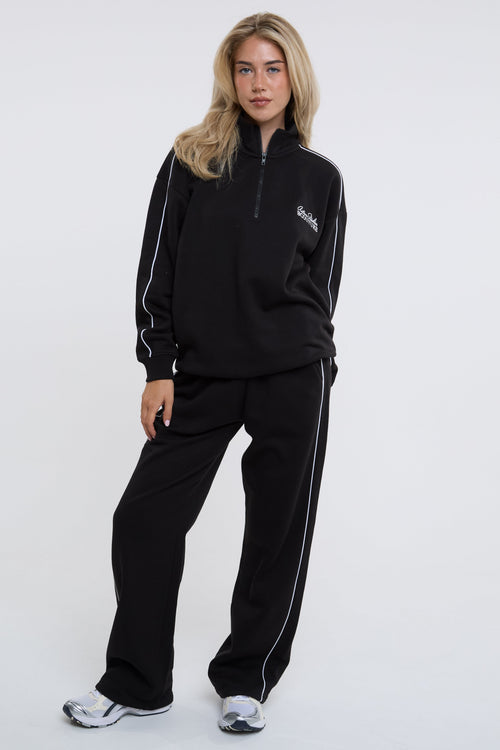 Active Studio Fleece Tracksuit - Black