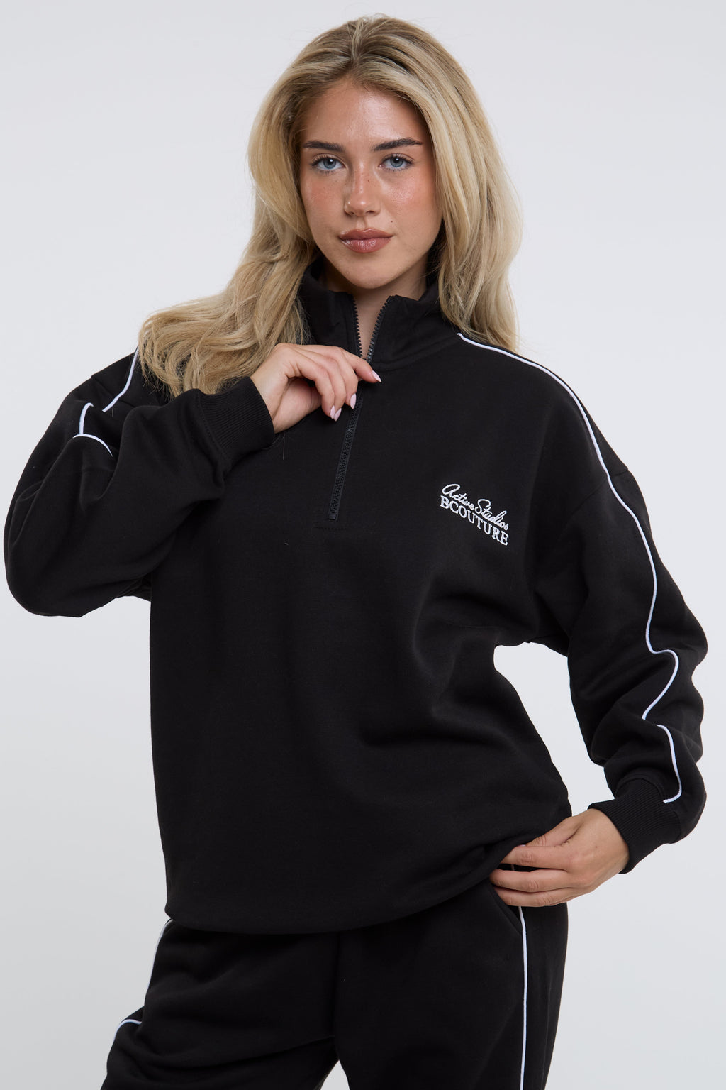 Active Studio Fleece Tracksuit - Black