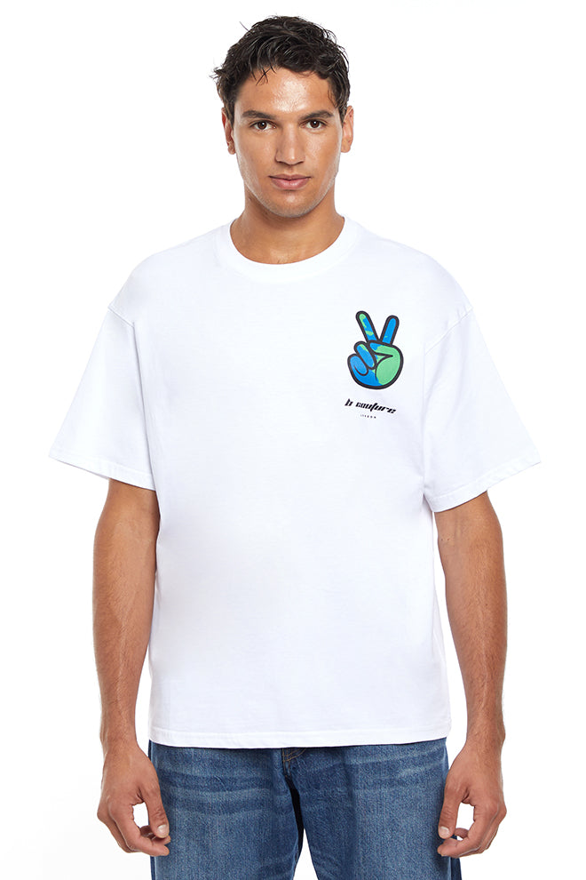 Blue Waters Unisex Peace T-Shirt - White