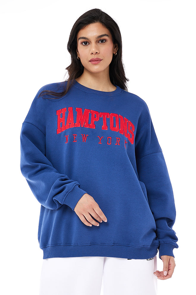 Downtown Hampton Crew Neck Sweatshirt - Royal Blue