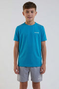 Velocity Boys Training Shorts & T-Shirt Set - Blue/Grey
