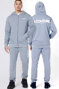 Auckland Fleece Full Zip Tracksuit - Metal Grey
