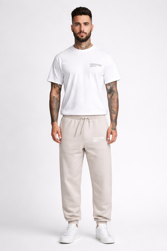 Heavyweight Oversized Couture Dept Joggers - Grey