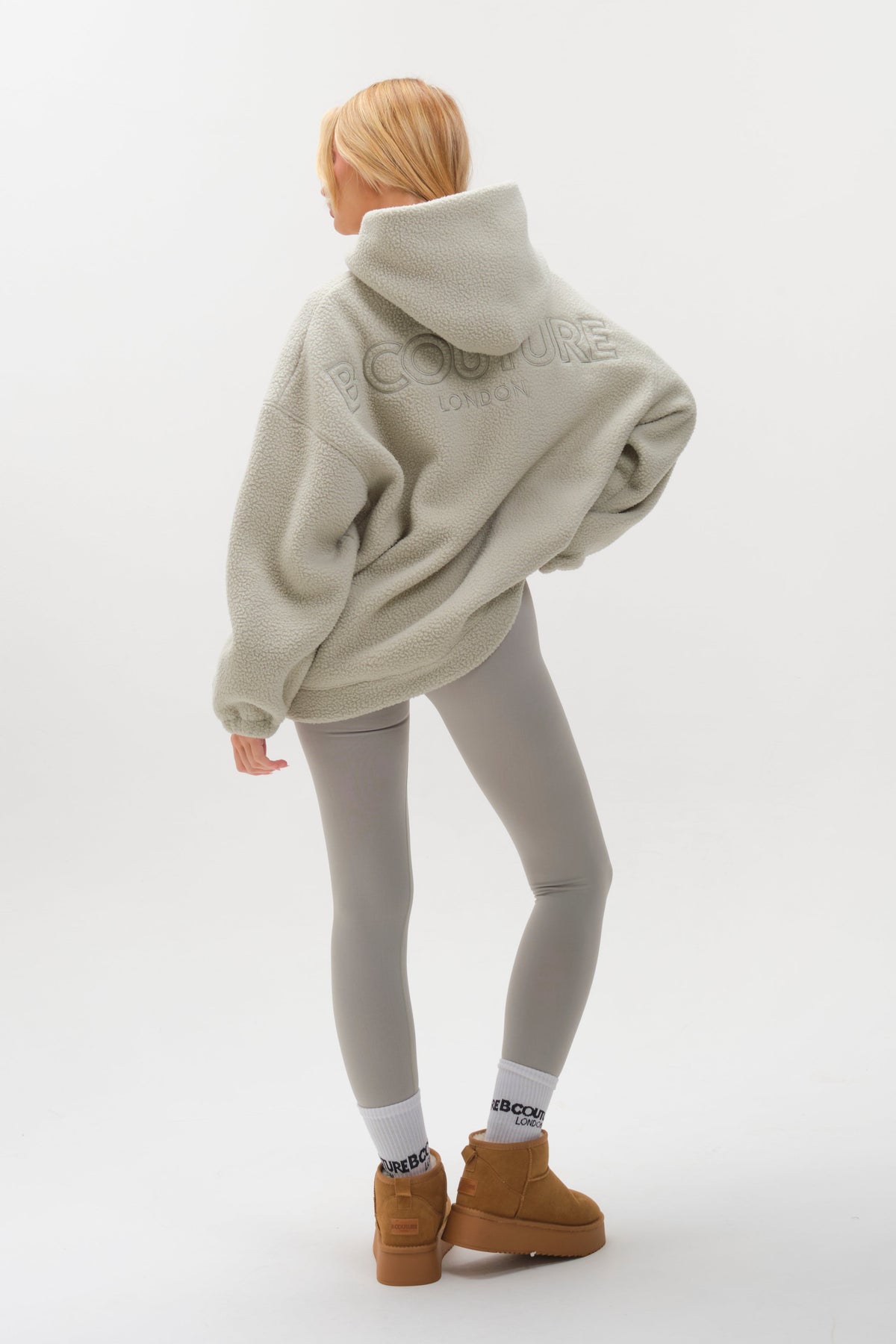 Isla Sherpa Hoodie & Leggings Set - Teal