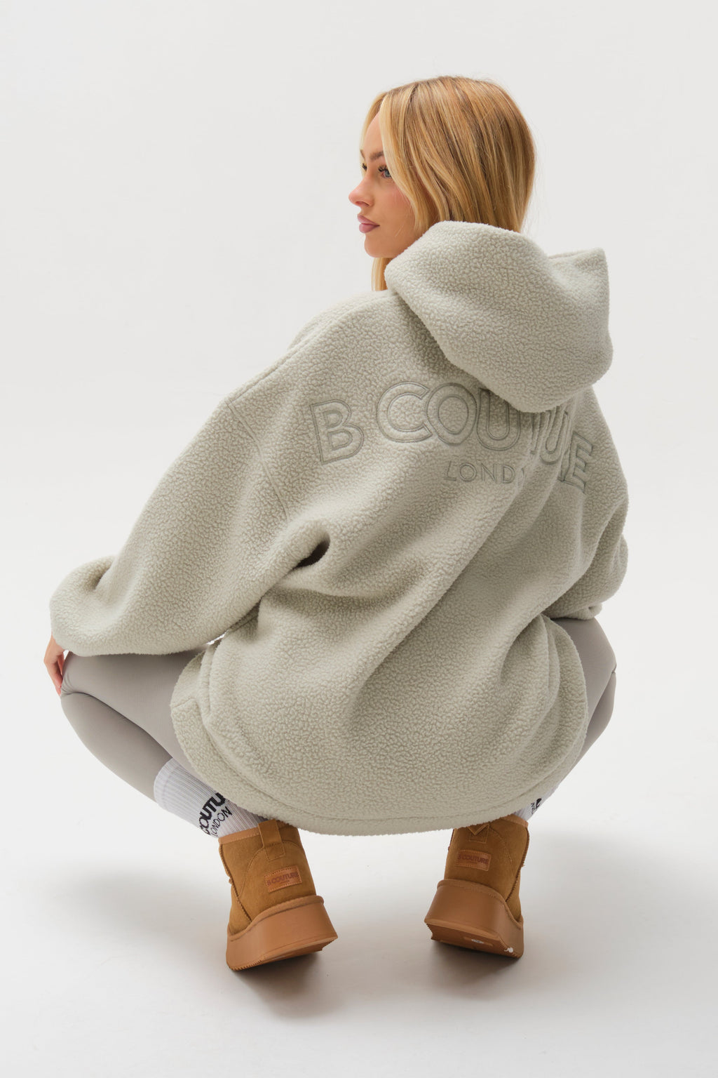 Isla Sherpa Hoodie & Leggings Set - Teal