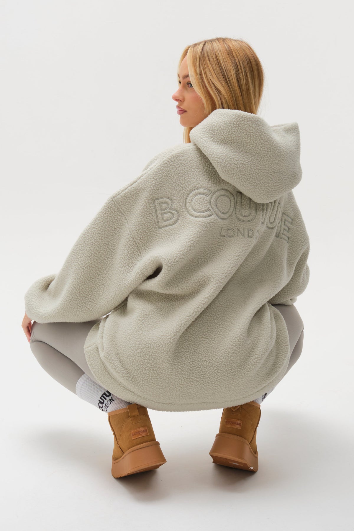 Isla Sherpa Hoodie & Leggings Set - Teal