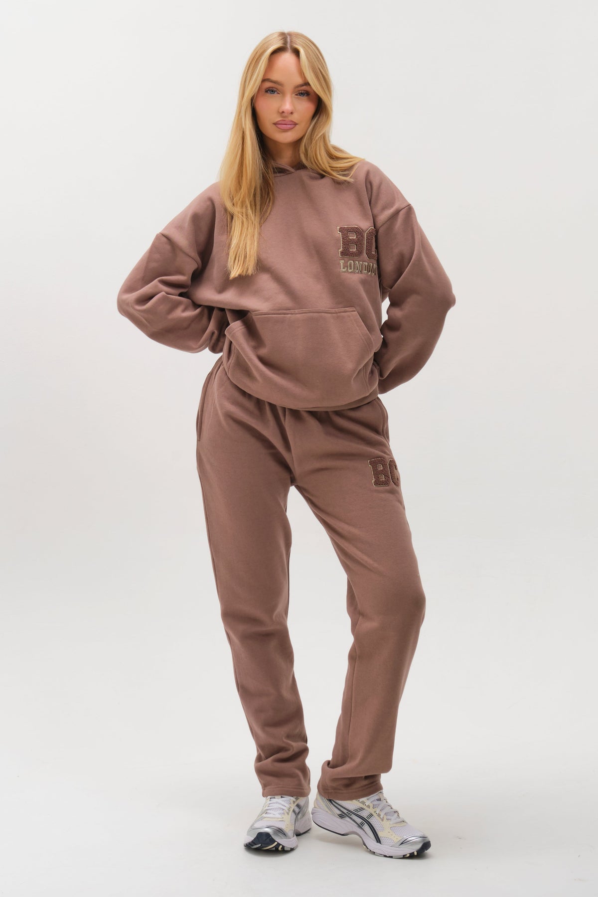 Etty Fleece Tracksuit - Mink Brown