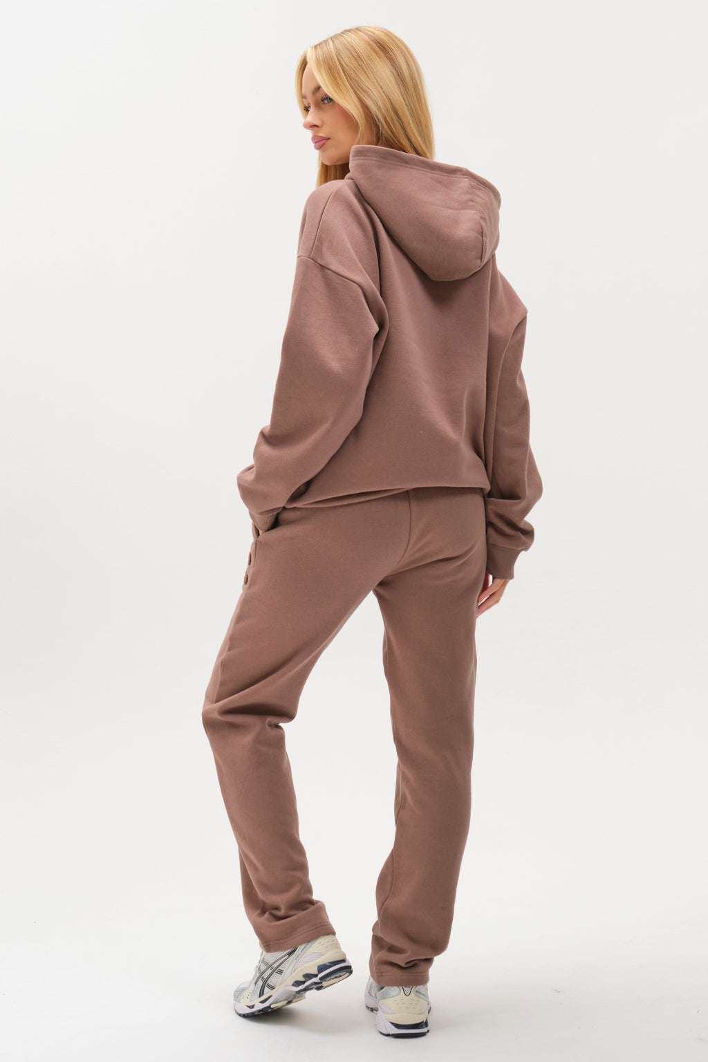 Etty Fleece Tracksuit - Mink Brown