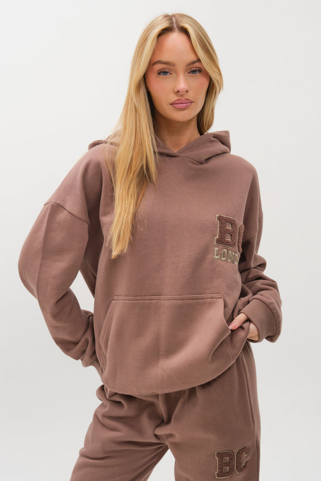Etty Fleece Tracksuit - Mink Brown