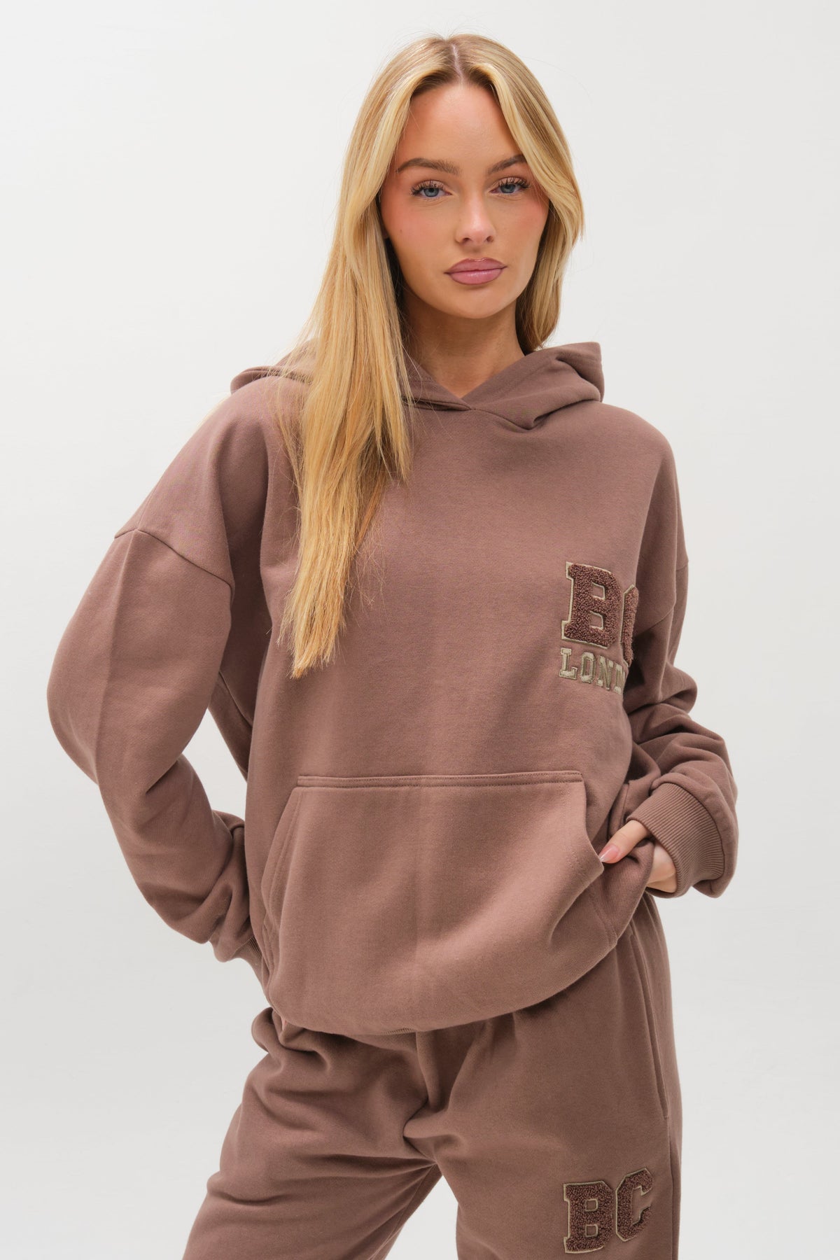 Etty Fleece Tracksuit - Mink Brown