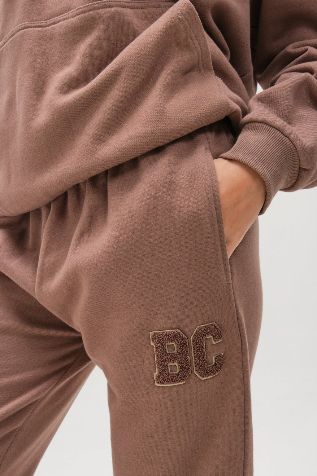 Etty Fleece Tracksuit - Mink Brown