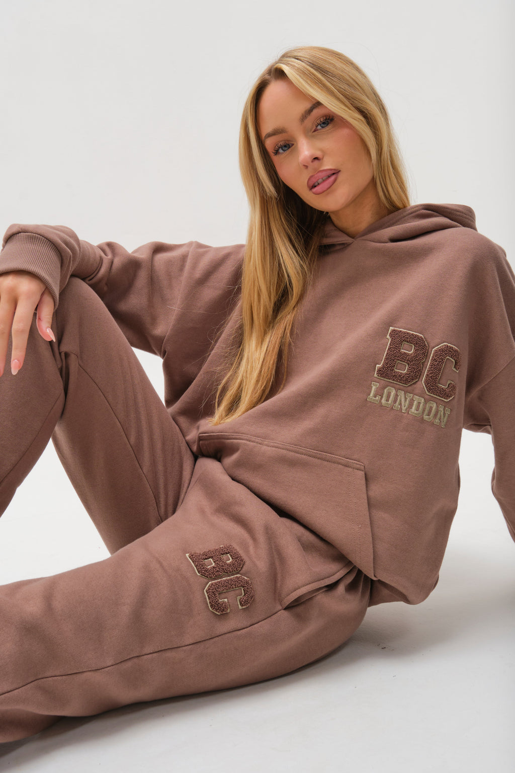 Etty Fleece Tracksuit - Mink Brown