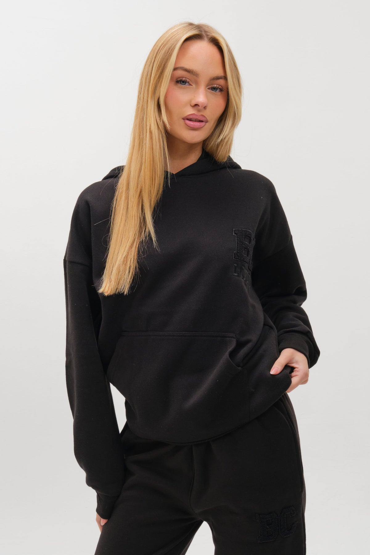 Etty Fleece Tracksuit - Black