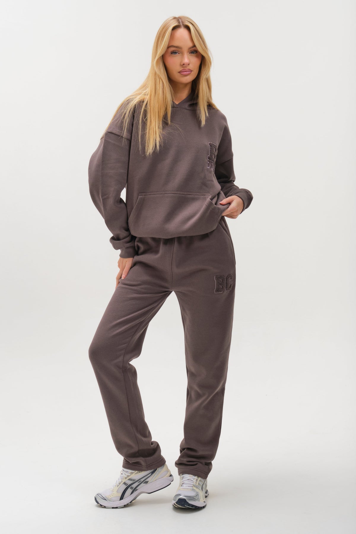 Etty Fleece Tracksuit - Charcoal