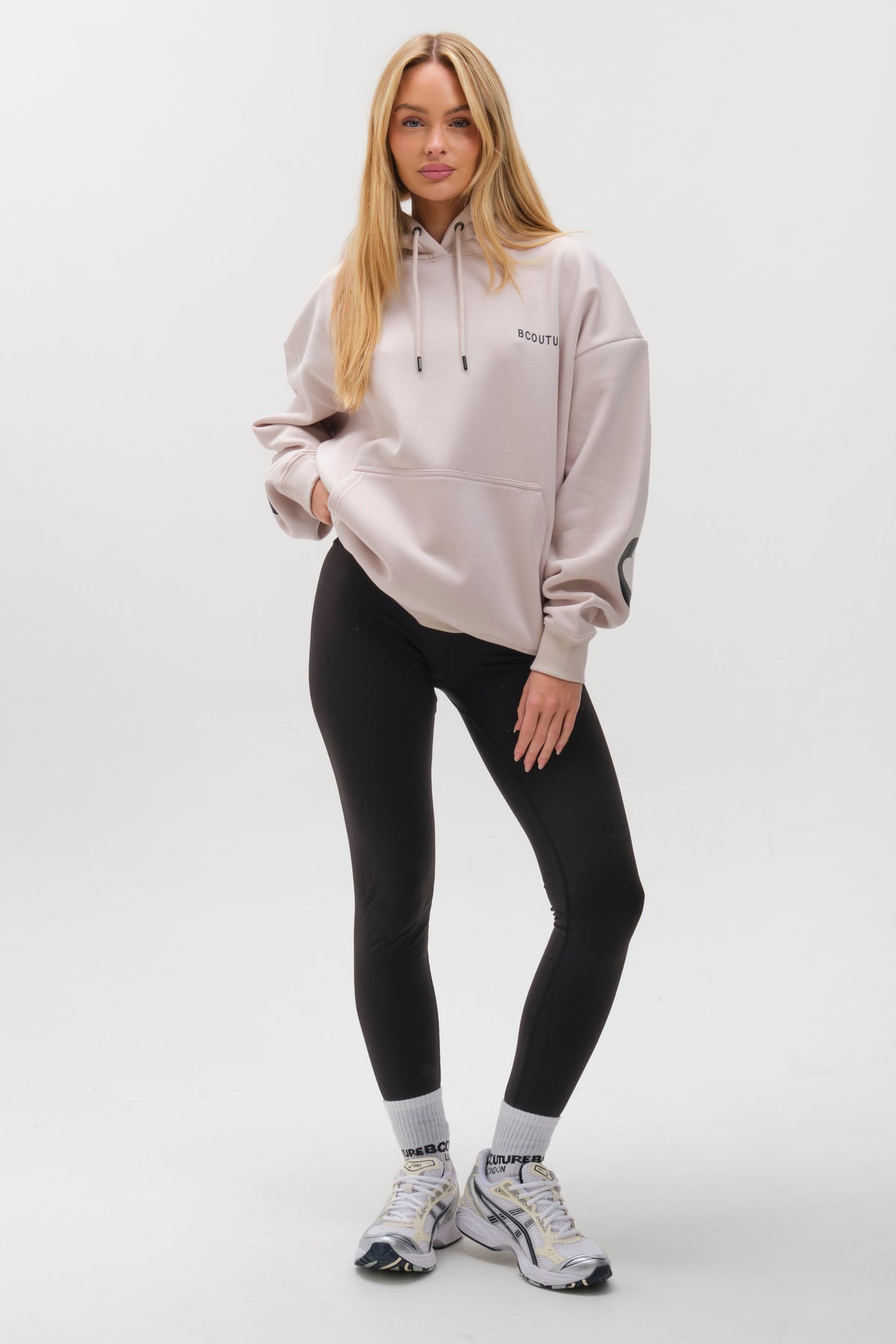 VXN Leggings & Hoodie Set - Stone