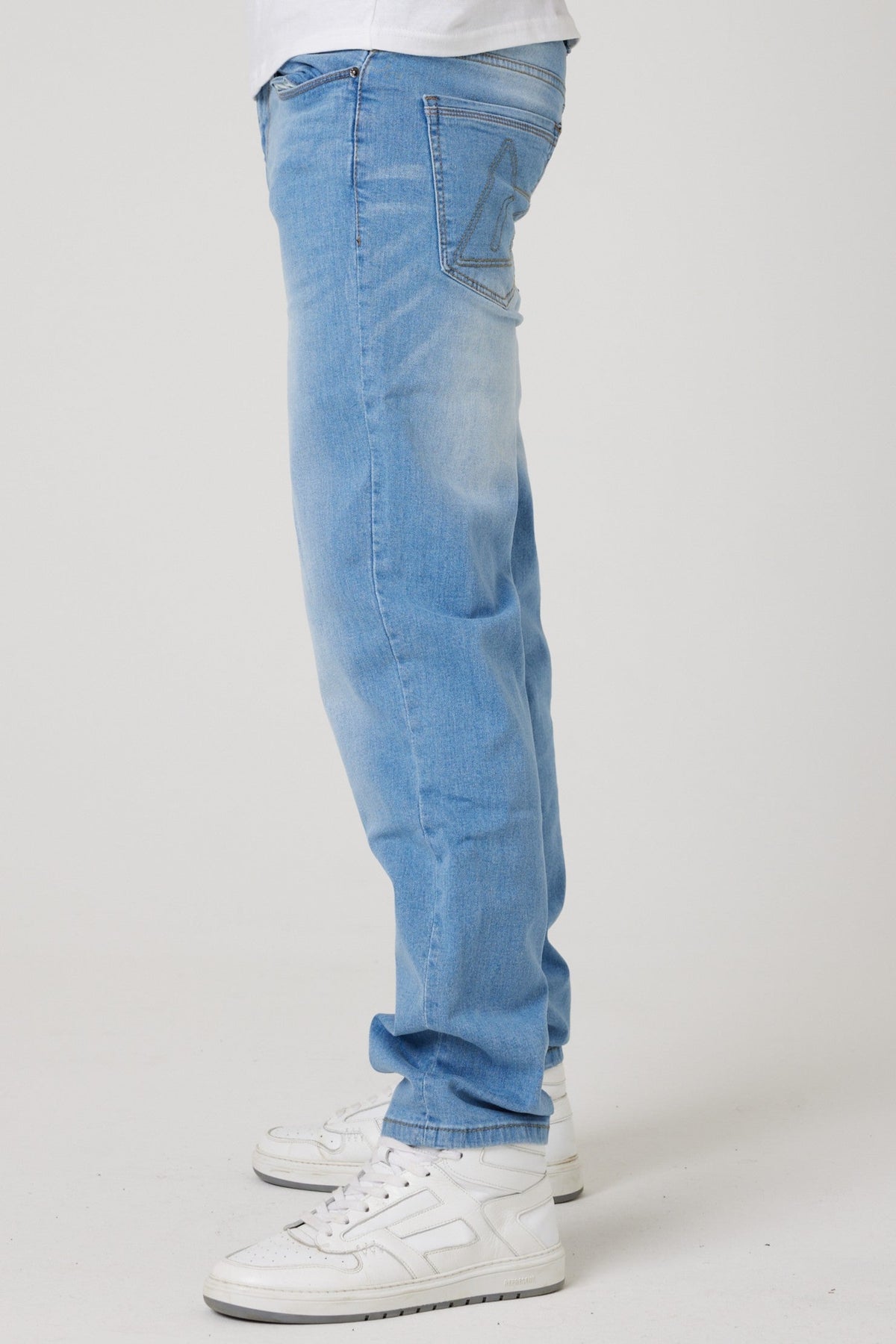 Beckenham Straight Fit Stretch Denim Jeans - Ice Blue