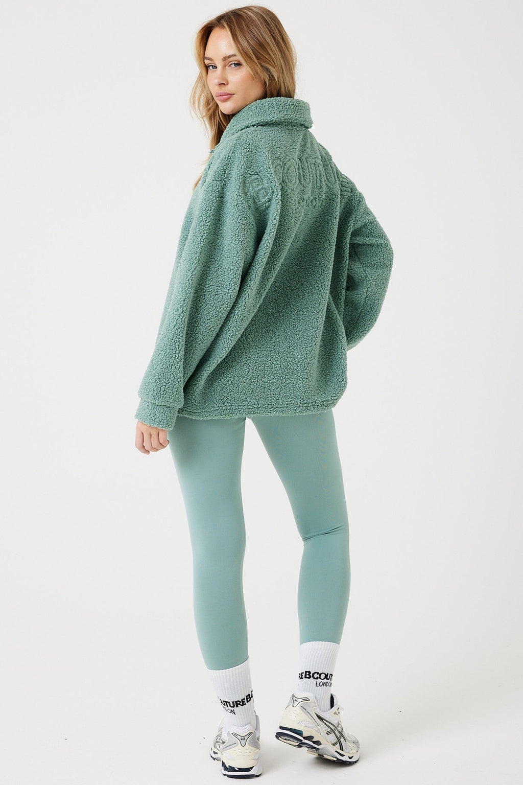 Belmore Borg Jumper & Leggings Set - Teal