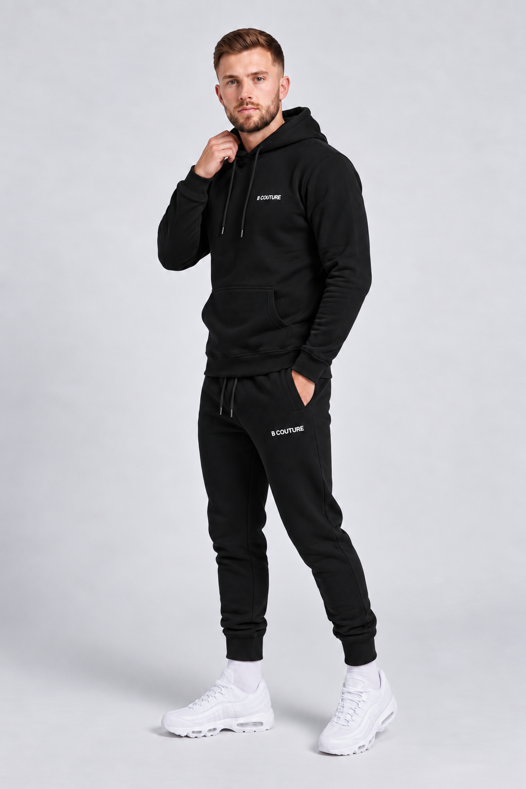 Core Fleece Tracksuit - Black