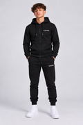 Core Boys Zip Fleece Tracksuit - Black