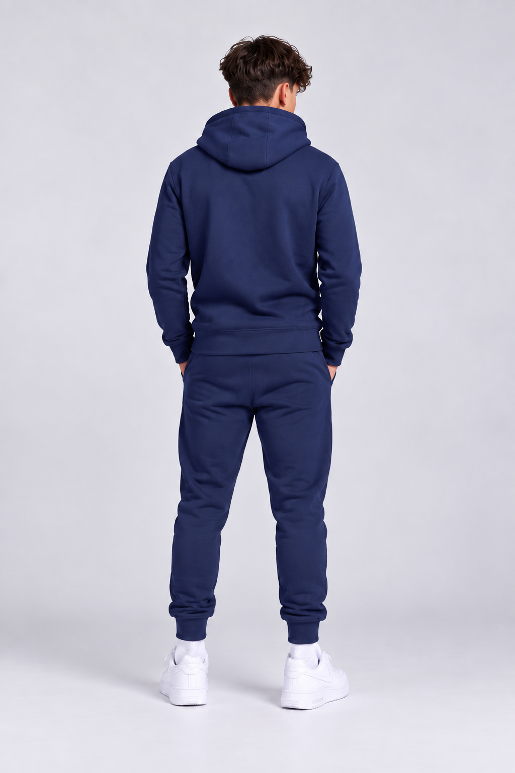 Core Boys Zip Fleece Tracksuit - Navy