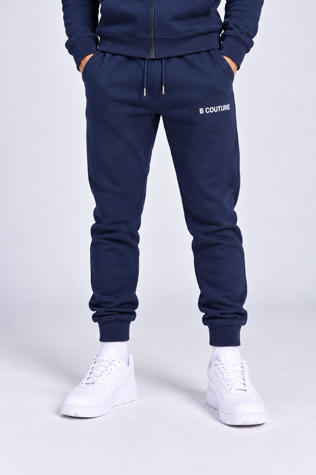 Core Boys Zip Fleece Tracksuit - Navy